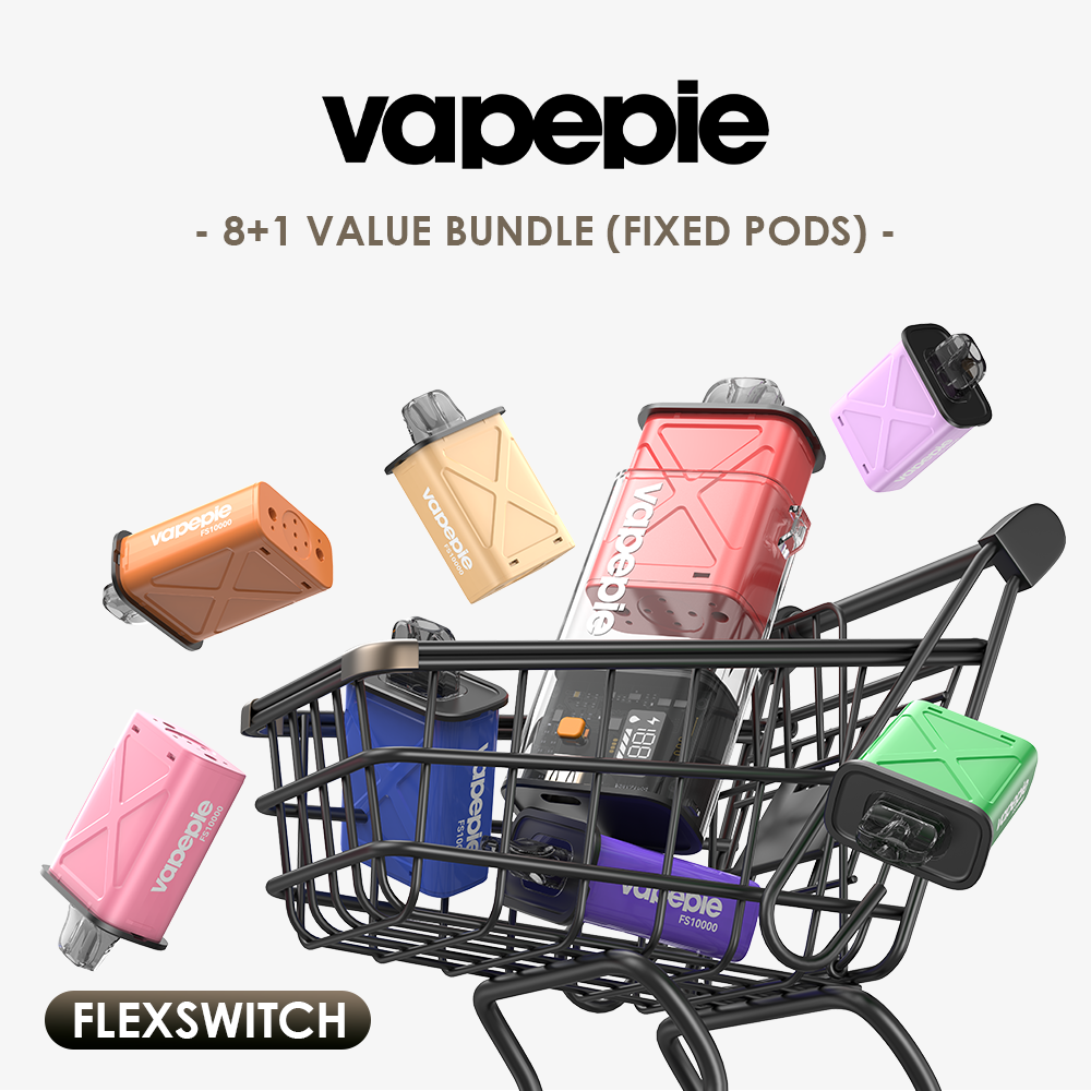 VAPEPIE FlexSwitch 8+1 Value Bundle (Fixed Pods) | USA Warehouse