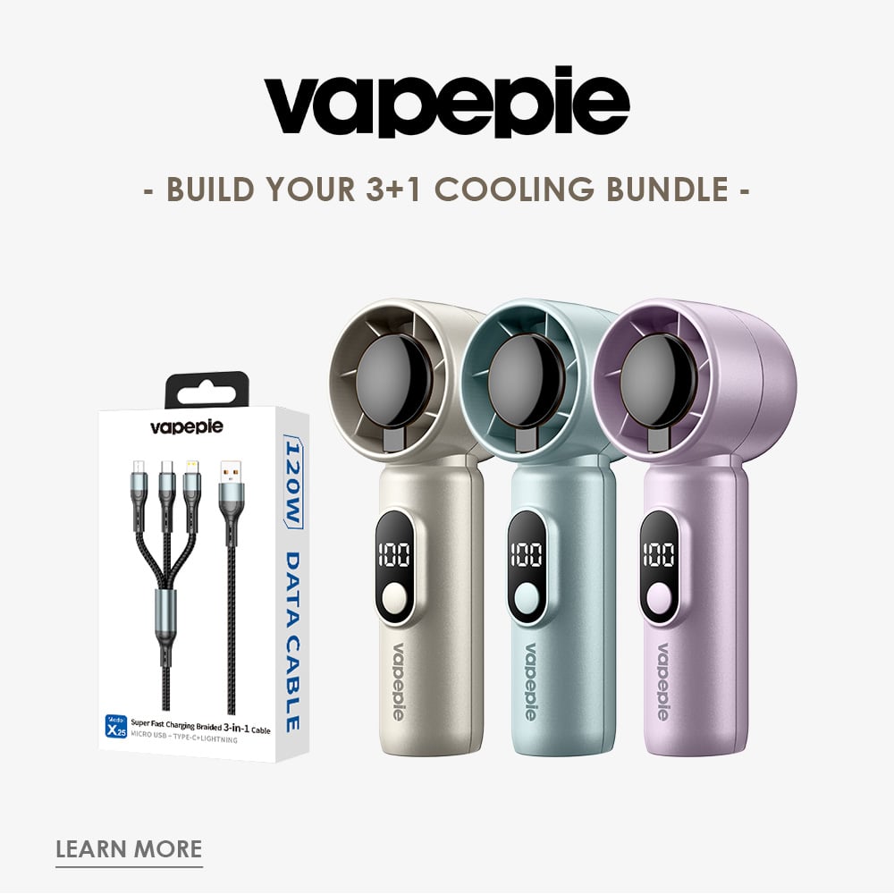 VAPEPIE New Arrival Cooling Packs - Any 3 Color Fans + Charging Cable | CN Warehouse | Member Exclusive