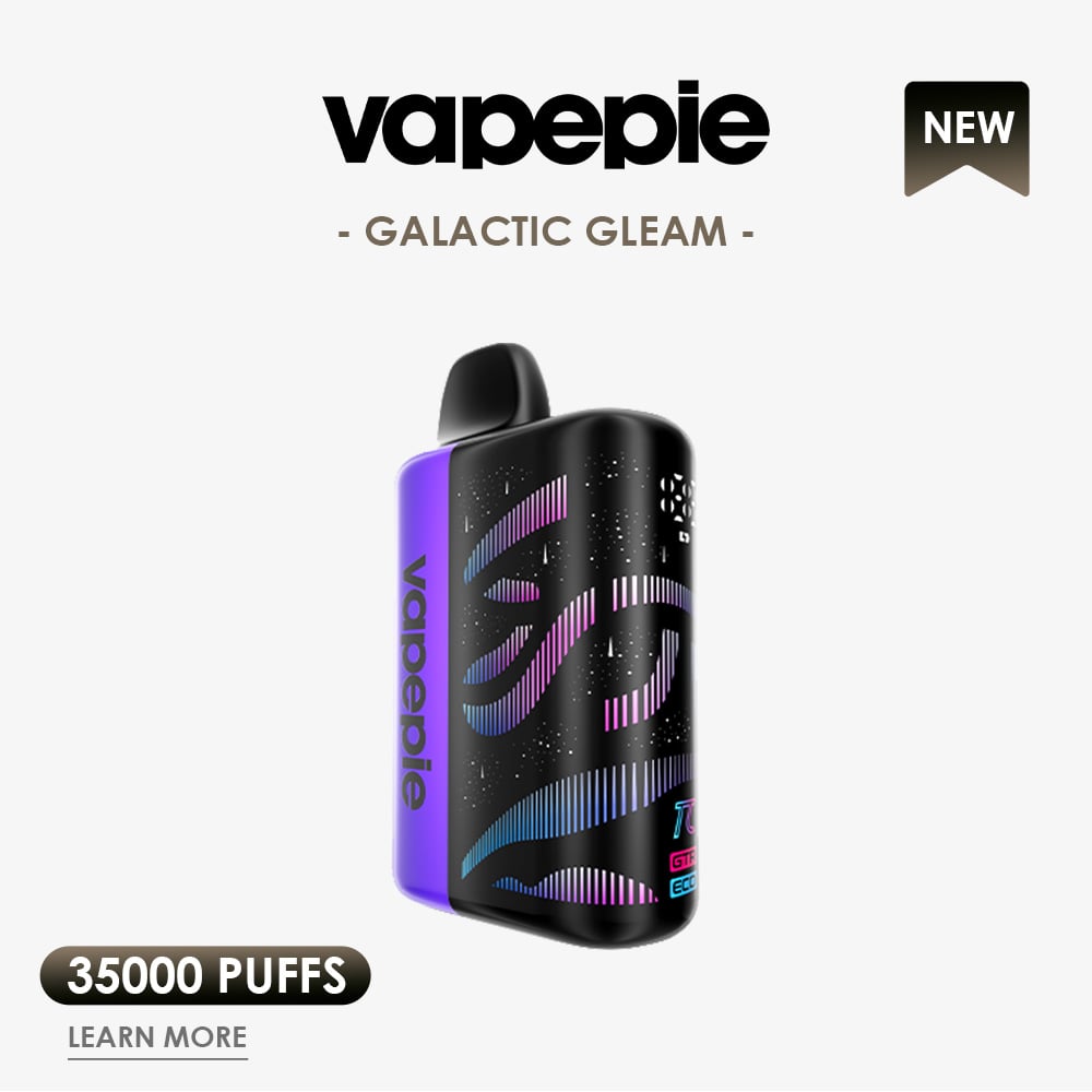 [NEW]VAPEPIE Galactic Gleam 35000 PUFFS | USA Warehouse | Long-Lasting Clouds, 3D Curved Display