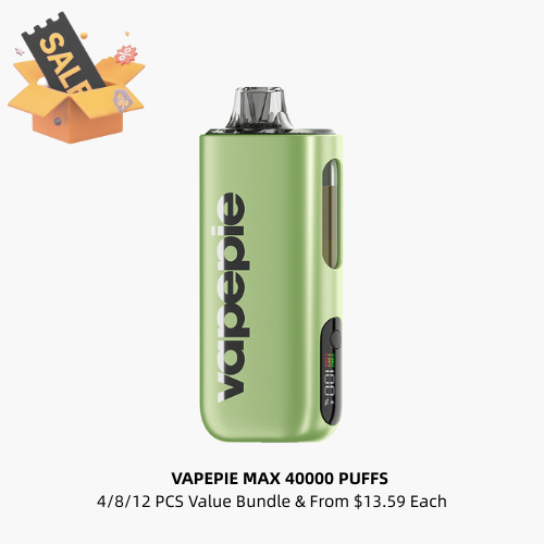 From $13.59 Each | VAPEPIE MAX 40000 PUFFS | Value Bundle (4/8/12PCS) | USA Warehouse