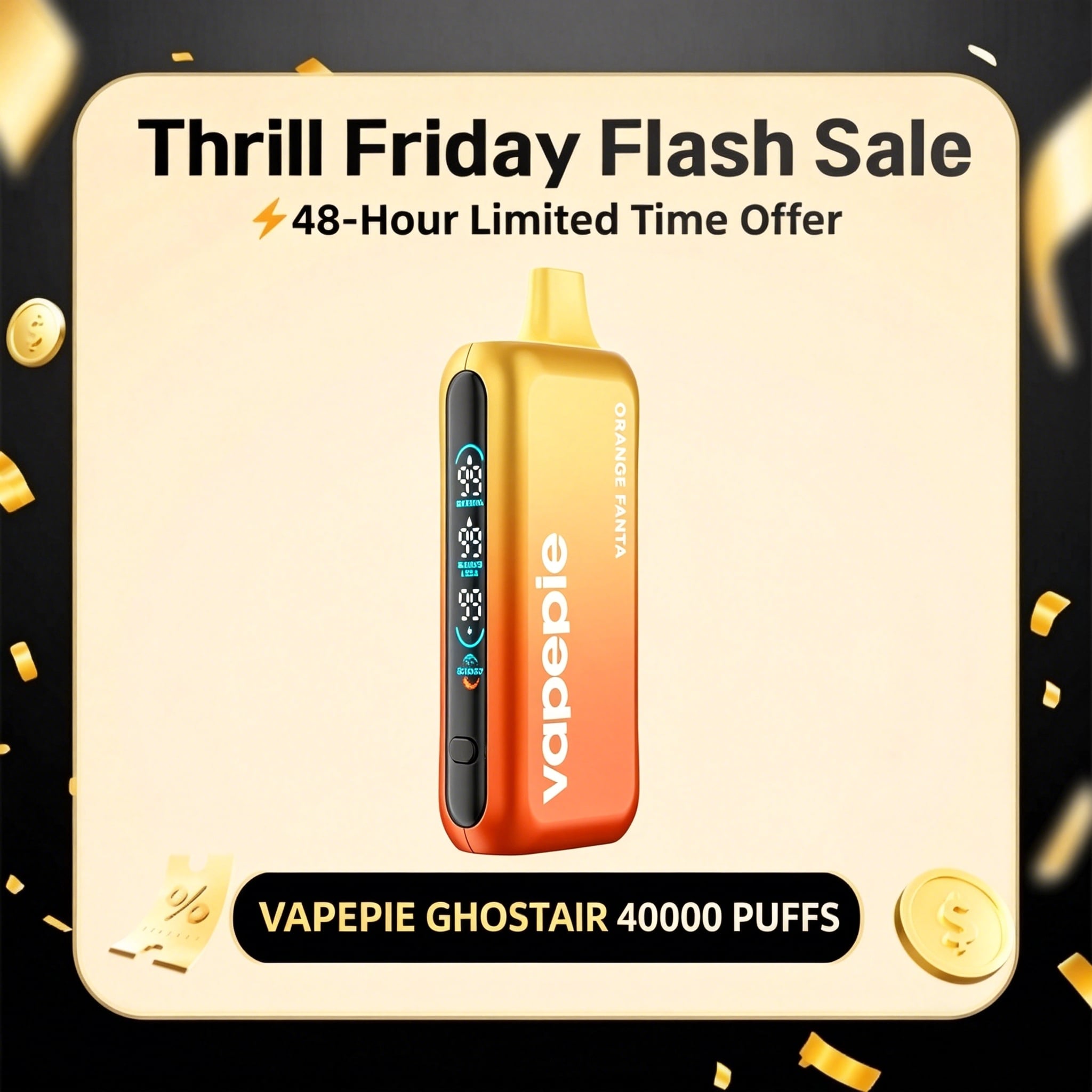 Limited 48 Hours⚡From  $13.49 Each | VAPEPIE Ghostair 40000 PUFFS