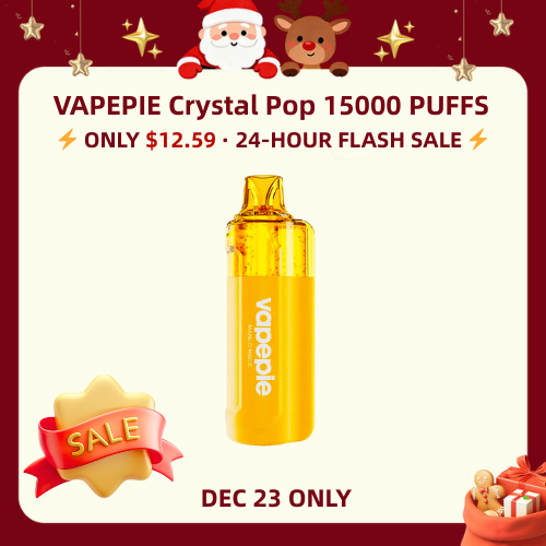 $12.59 Flash Sale | VAPEPIE Crystal Pop 15000 PUFFS  | CN Warehouse