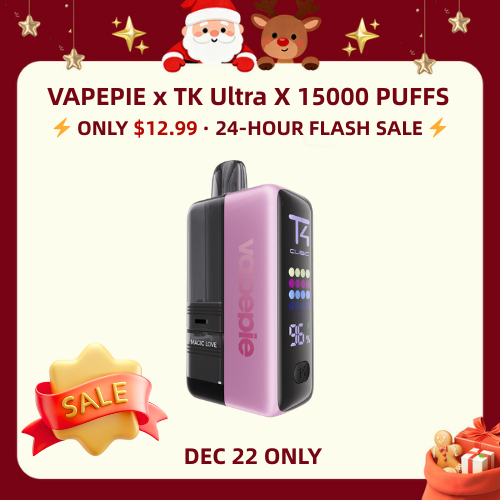 $12.99 Flash Sale | VAPEPIE x TK Ultra X 15000 PUFFS  | U.S. Warehouse