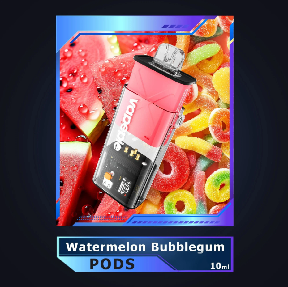 WATERMELON BUBBLEGUM VAPEPIE FLEXSWITCH 10000 PUFFS