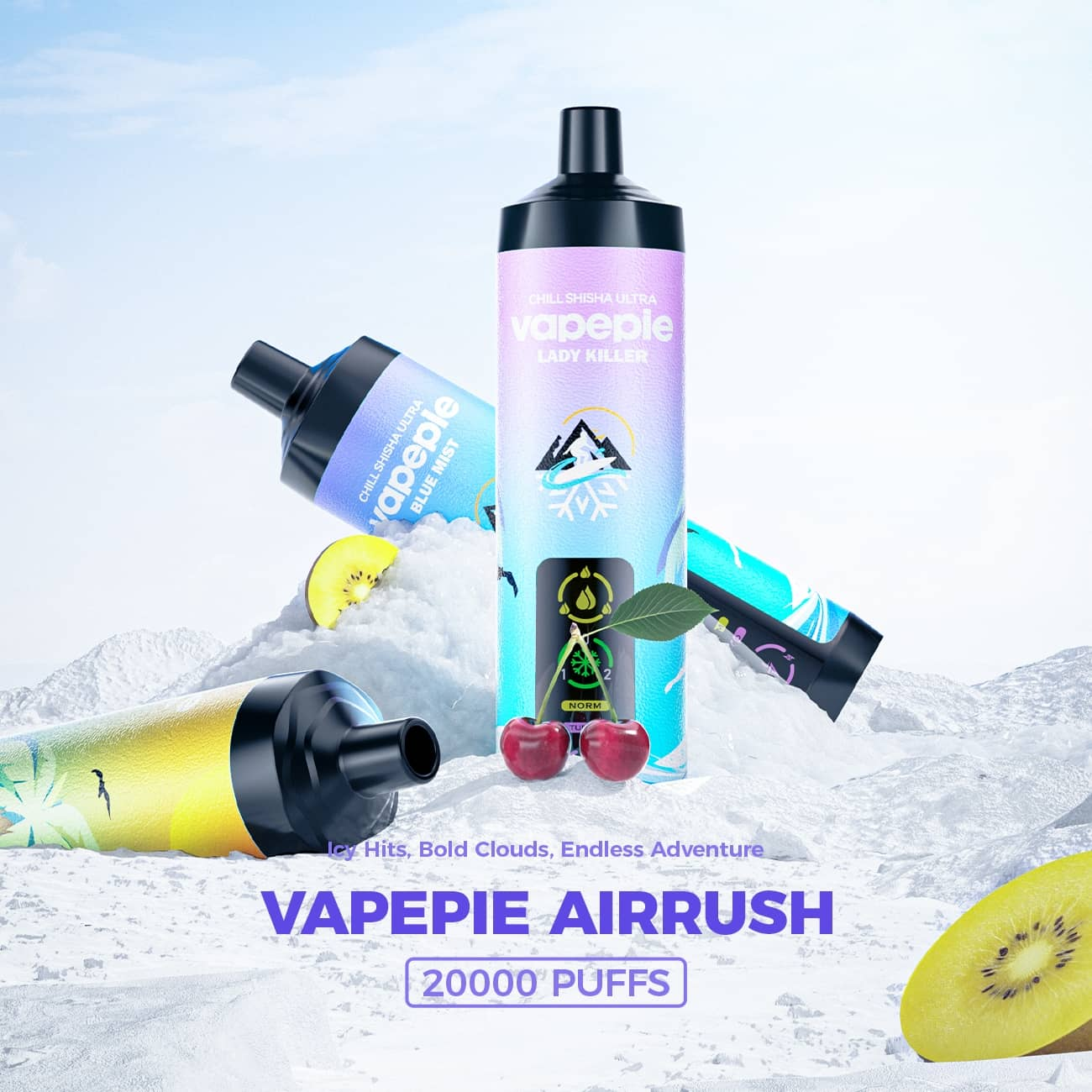 [4 New Picks] VAPEPIE AirPush 20000 PUFFS  | USA Warehouse | Hookah-Style Disposable Vape