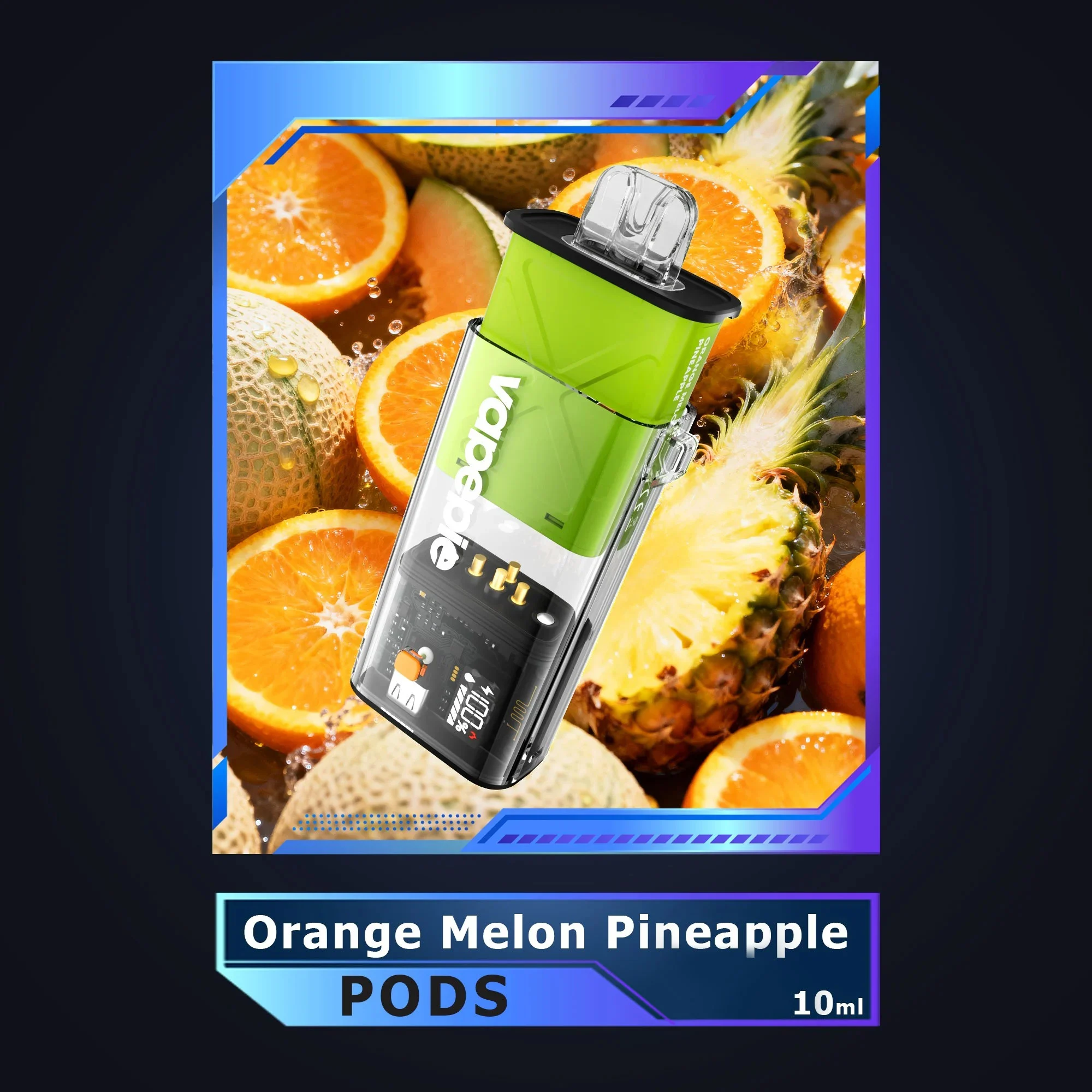 ORANGE MELON PINEAPPLE VAPEPIE FLEXSWITCH 10000 PUFFS