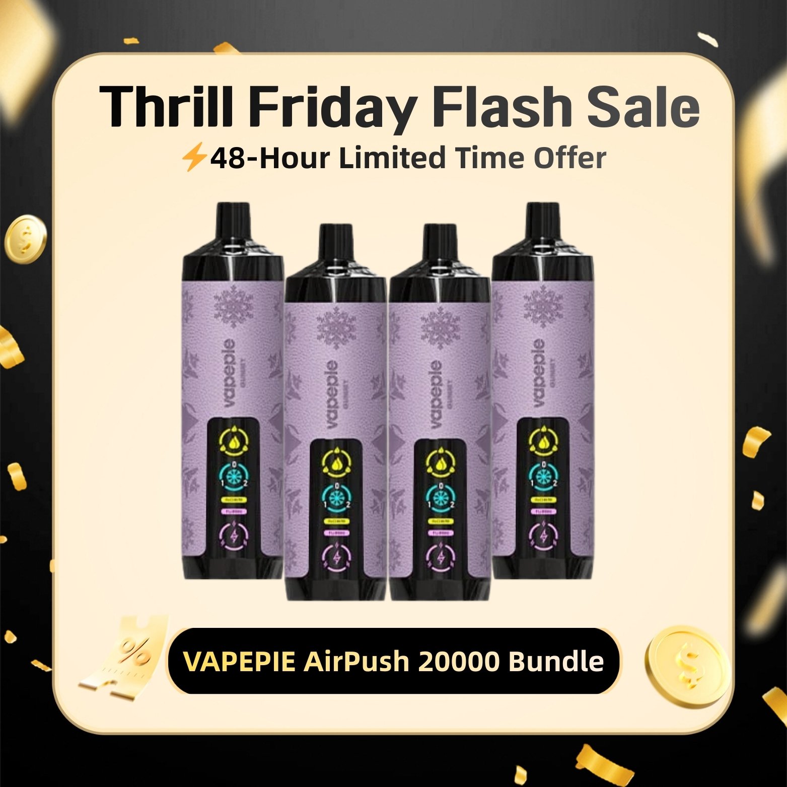 Limited 48 Hours⚡From  $12.19 Each |  VAPEPIE AirPush 20000 Bundle