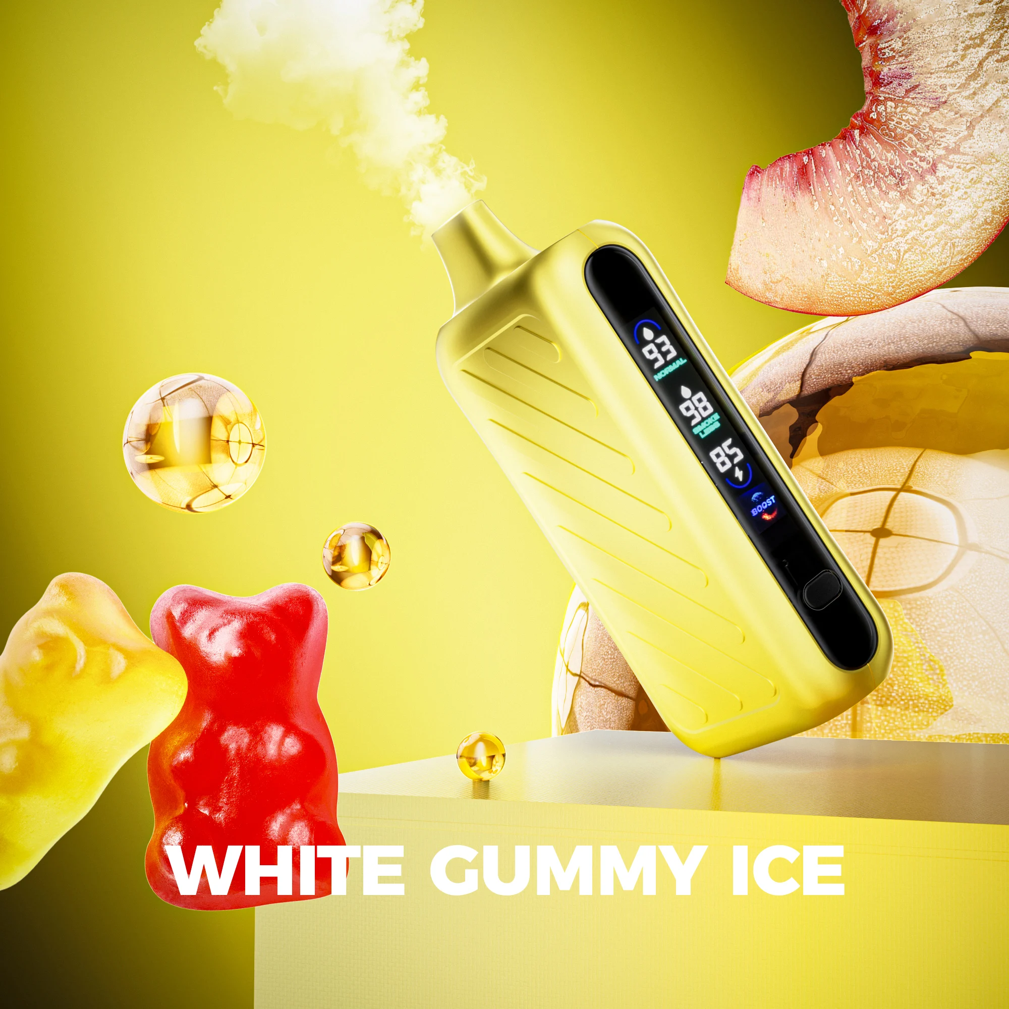WHITE GUMMY ICE VAPEPIE GHOSTAIR 40000 PUFFS