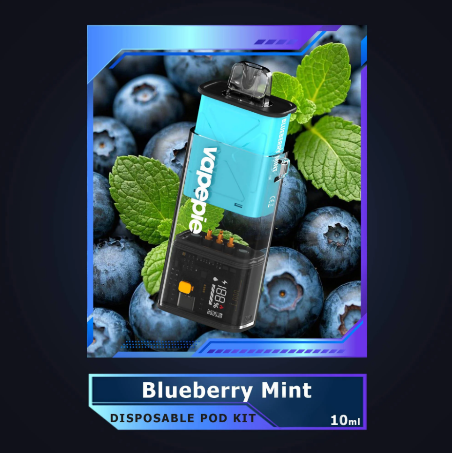 BLUEBERRY MINT VAPEPIE FLEXSWITCH 10000 PUFFS