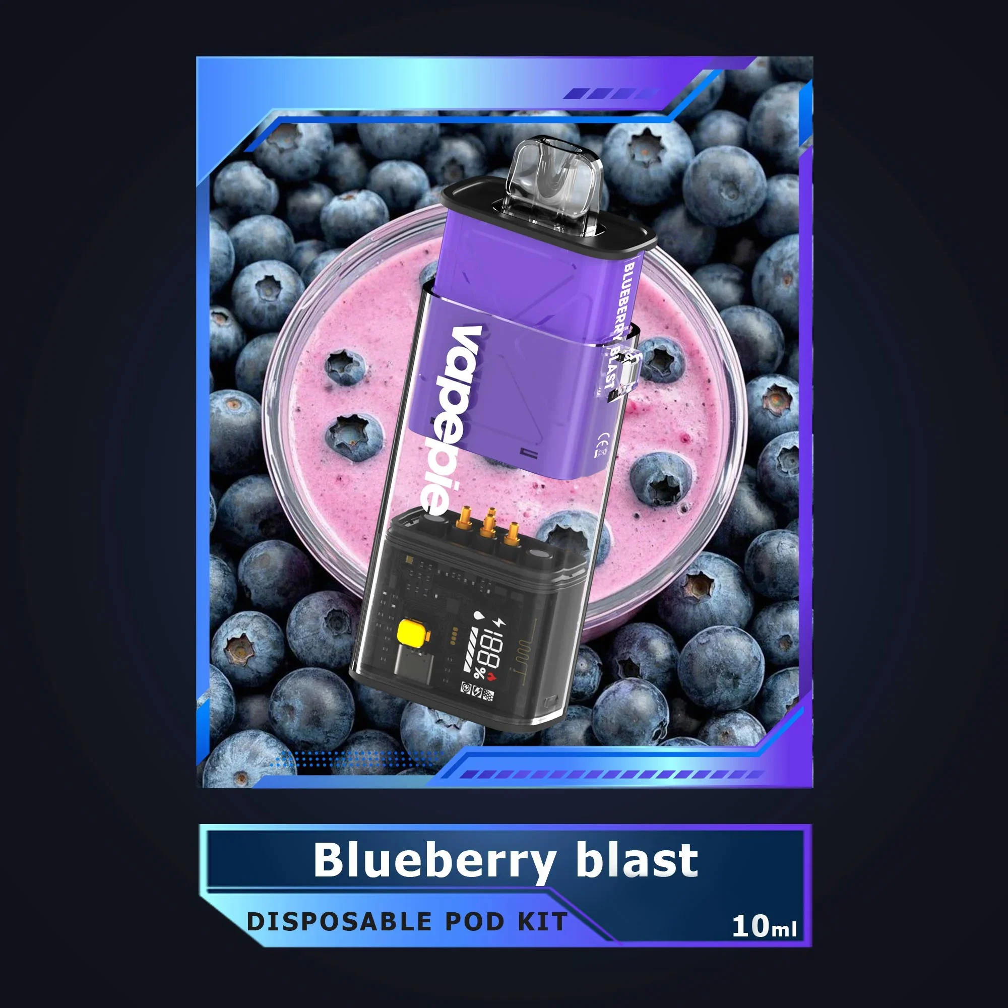 BLUEBERRY BLAST VAPEPIE FLEXSWITCH 10000 PUFFS