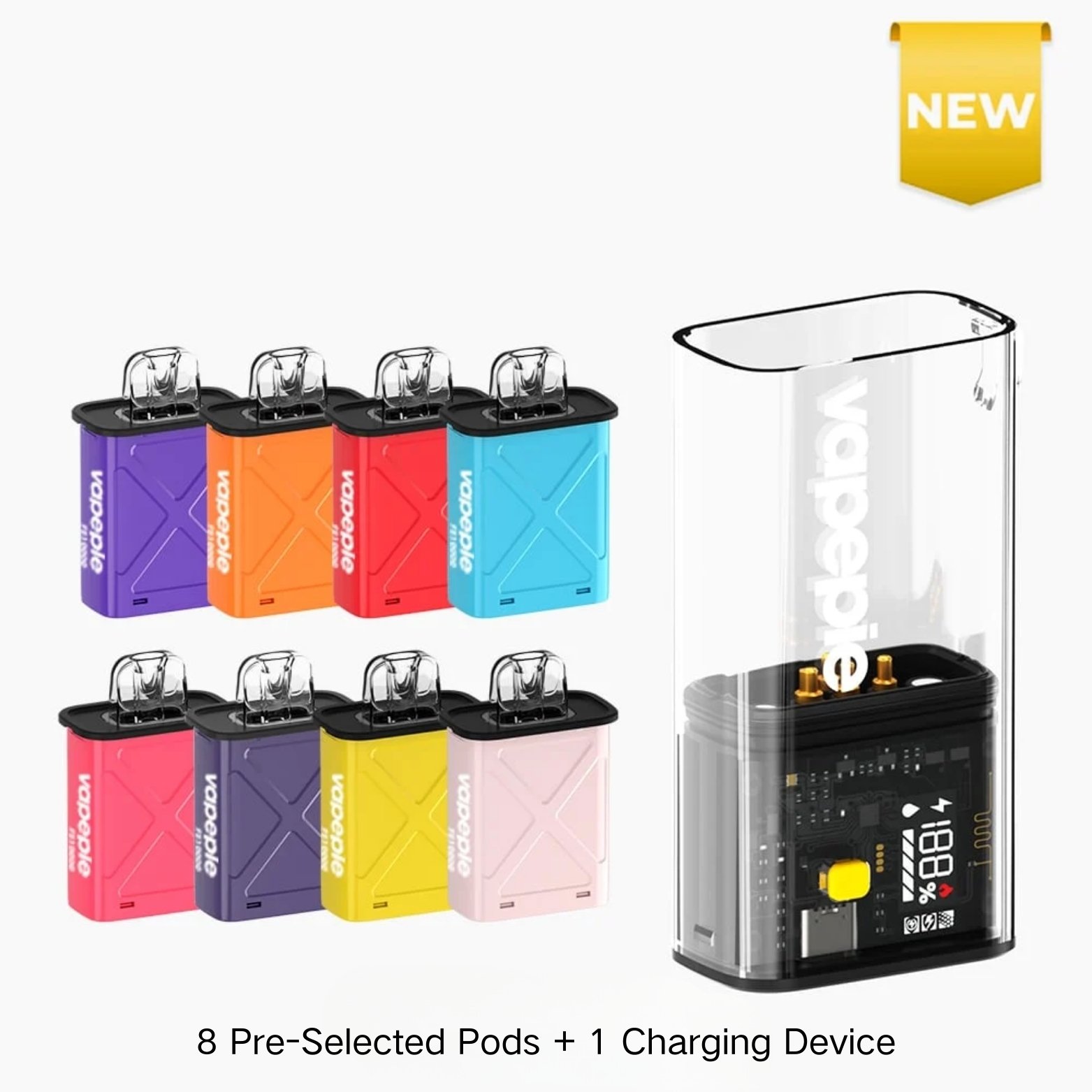 VAPEPIE FlexSwitch 8+1 Value Bundle [Fixed Pods] | USA Warehouse