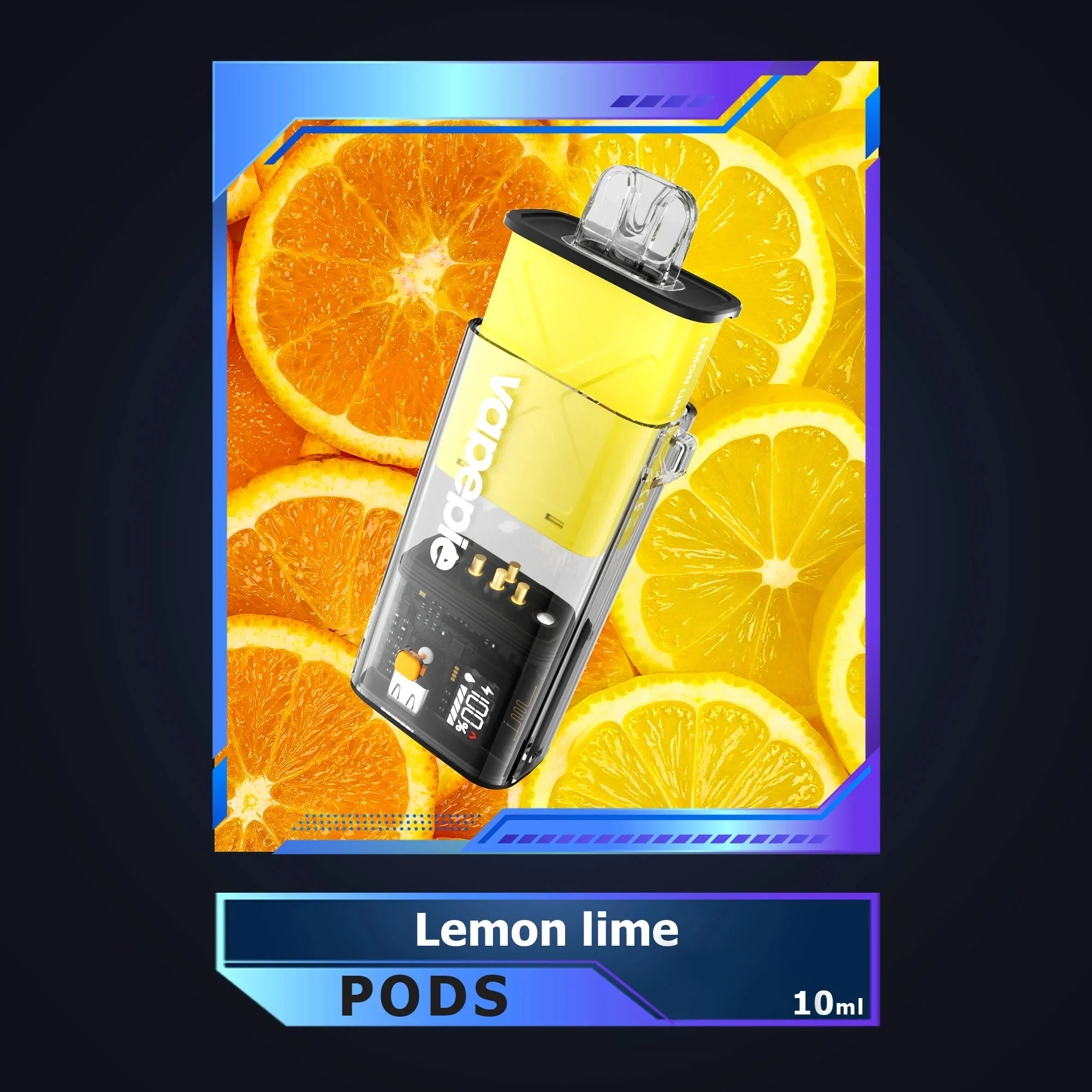 LEMON LIME VAPEPIE FLEXSWITCH 10000 PUFFS