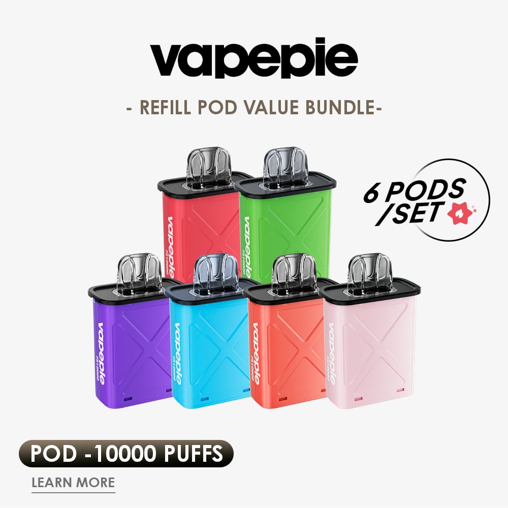VAPEPIE FlexSwitch 10000 PUFFS  Refill Pod Value Bundle (6-Pack) | USA Warehouse