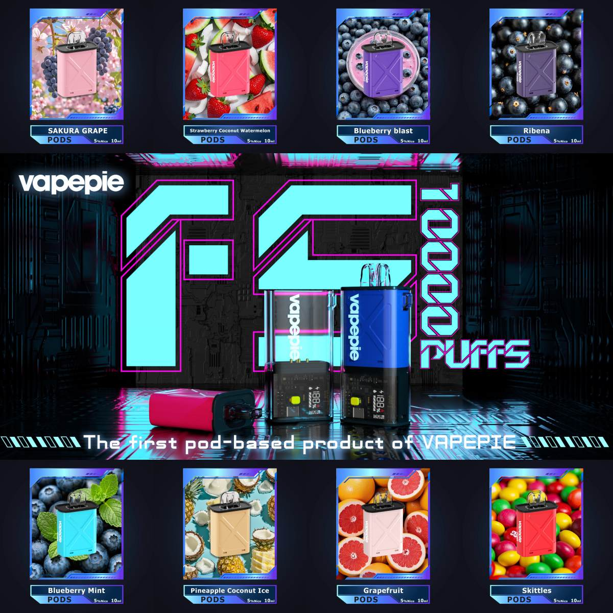 VAPEPIE FlexSwitch 8+1 Value Bundle [Fixed Pods] | USA Warehouse