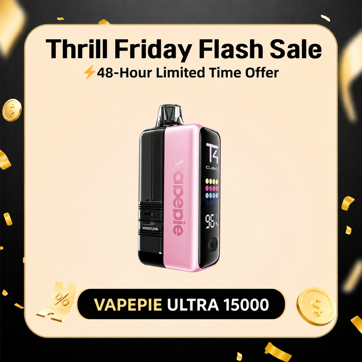 Limited 48 Hours⚡From $11.19 Each | VAPEPIE x TK Ultra X 15000 PUFFS