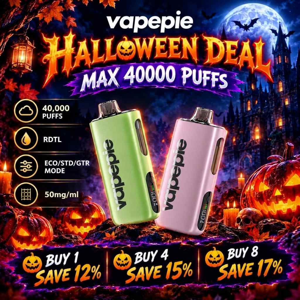 Halloween Special Deal | VAPEPIE MAX 40000 PUFFS | USA Warehouse