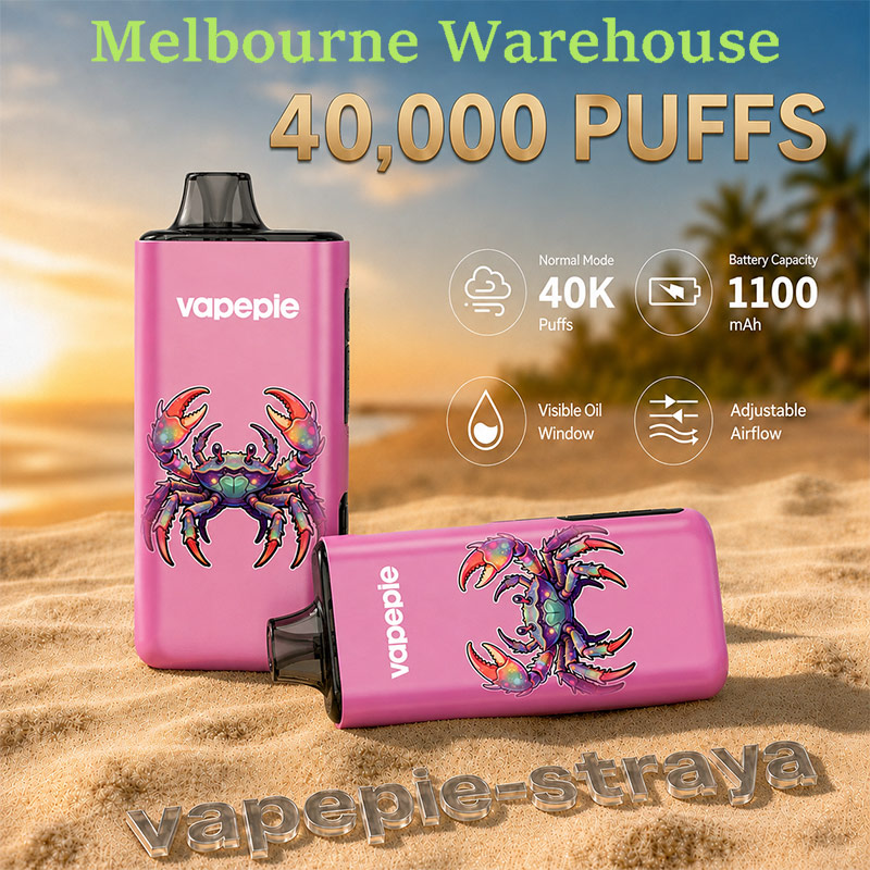 【3/5/7/10 unit packs | Free Shipping】Vapepie Pro 40000 Puffs Disposable Vape | Melbourne Warehouse | 5–7 Day Delivery Australia
