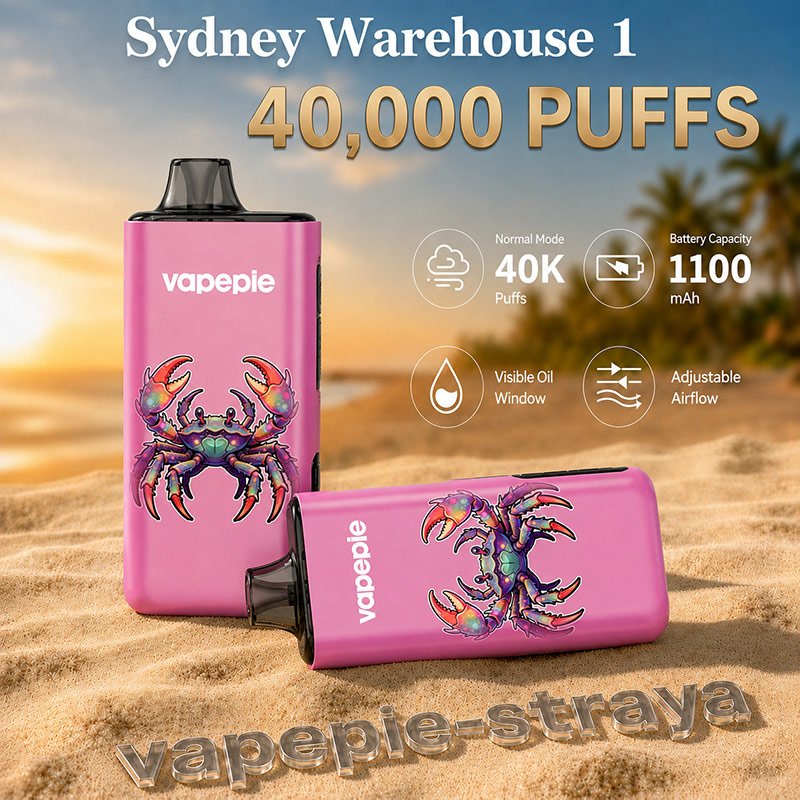 【3/5/7/10 unit packs | Free Shipping】Vapepie Pro 40000 Puffs Disposable Vape | Sydney Warehouse 1 | 5–7 Day Delivery Australia