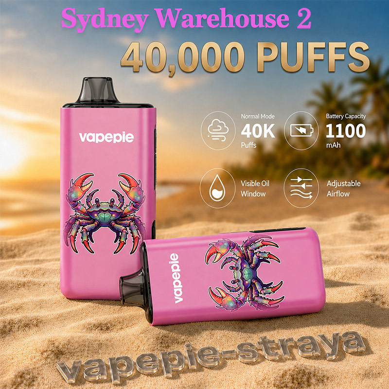 【3/5/7/10 unit packs | Free Shipping】Vapepie Pro 40000 Puffs Disposable Vape | Sydney Warehouse 2 | 5–7 Day Delivery Australia