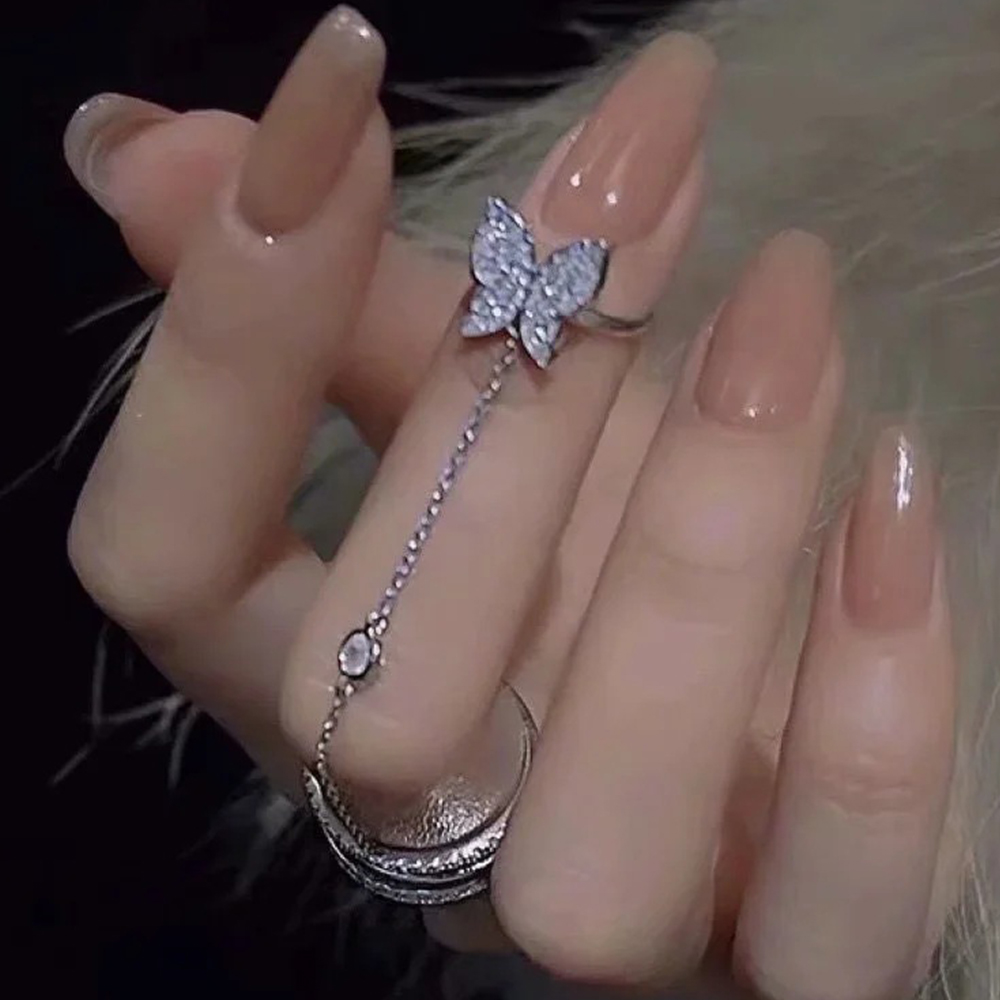 Castillotigo™ Anillo con flecos de mariposa