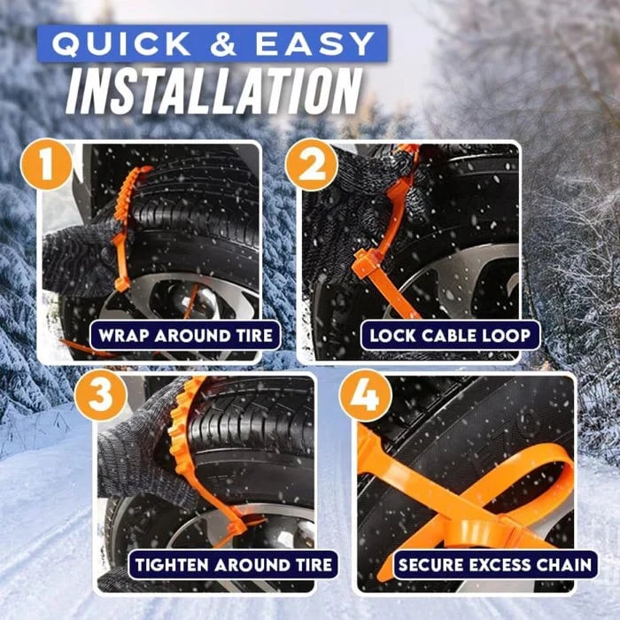 🔥LAST DAY 49% OFF🔥Quick-Fit Anti-Skid Tire Chains