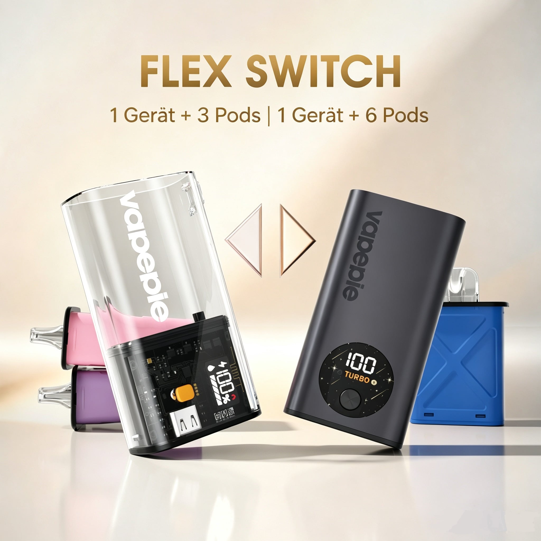 1 Gerät + 3/6 Pods | Vapepie FlexSwitch