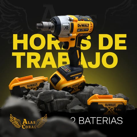 Kit de accesorios para correa de taladro de alto impacto 68V 1/2