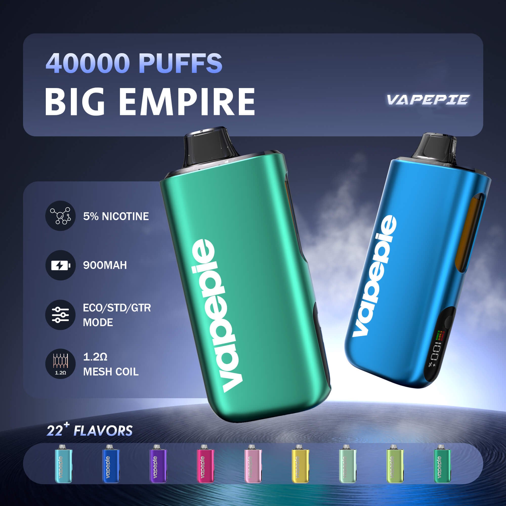 🔥【Buy 6 Get 1 Free】 VAPEPIE MAX 40000 PUFFS | Total 280K Puffs Per Set