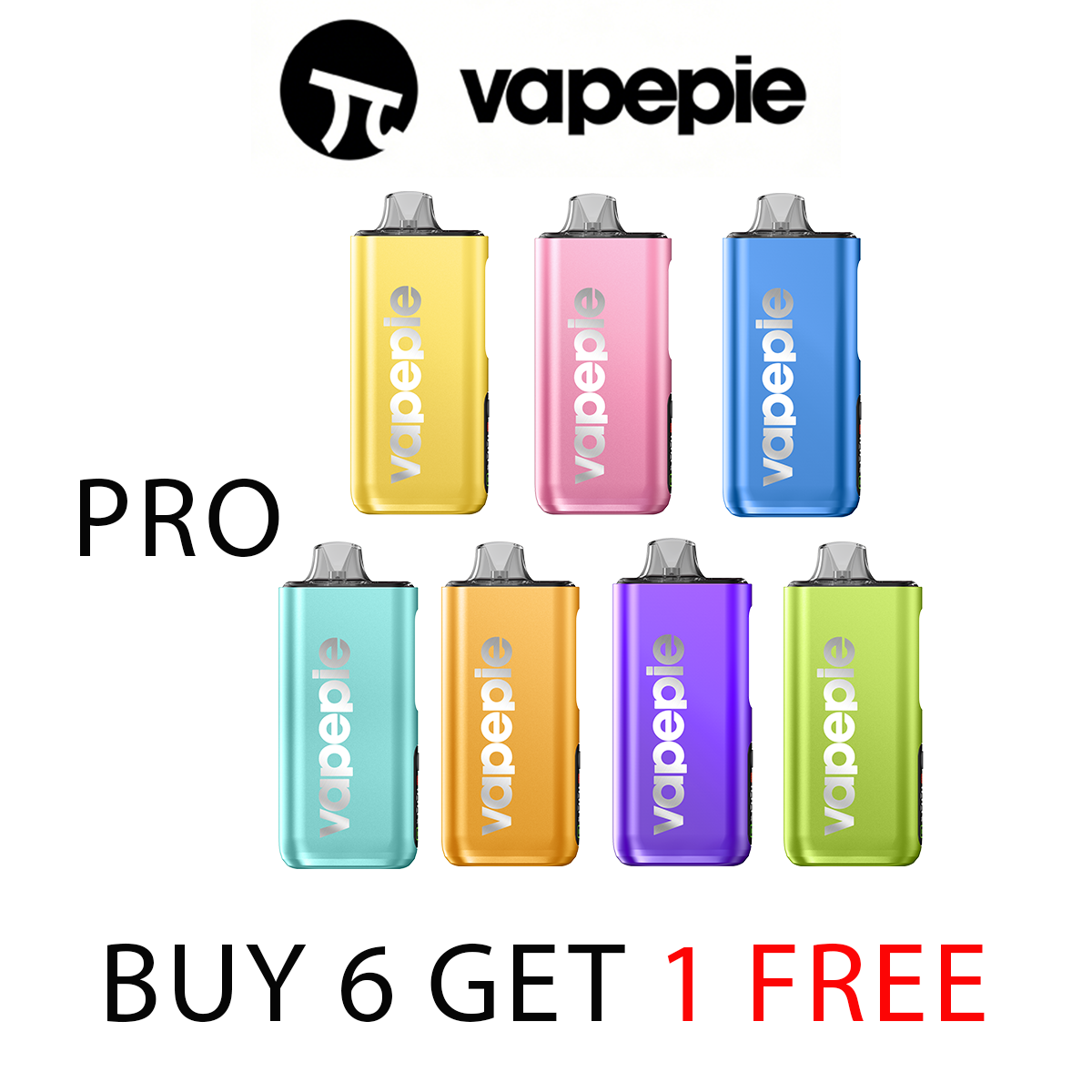 【Buy 6 Get 1 Free】VAPEPIE PRO 40000 PUFFS | Total 280K Puffs Per Set