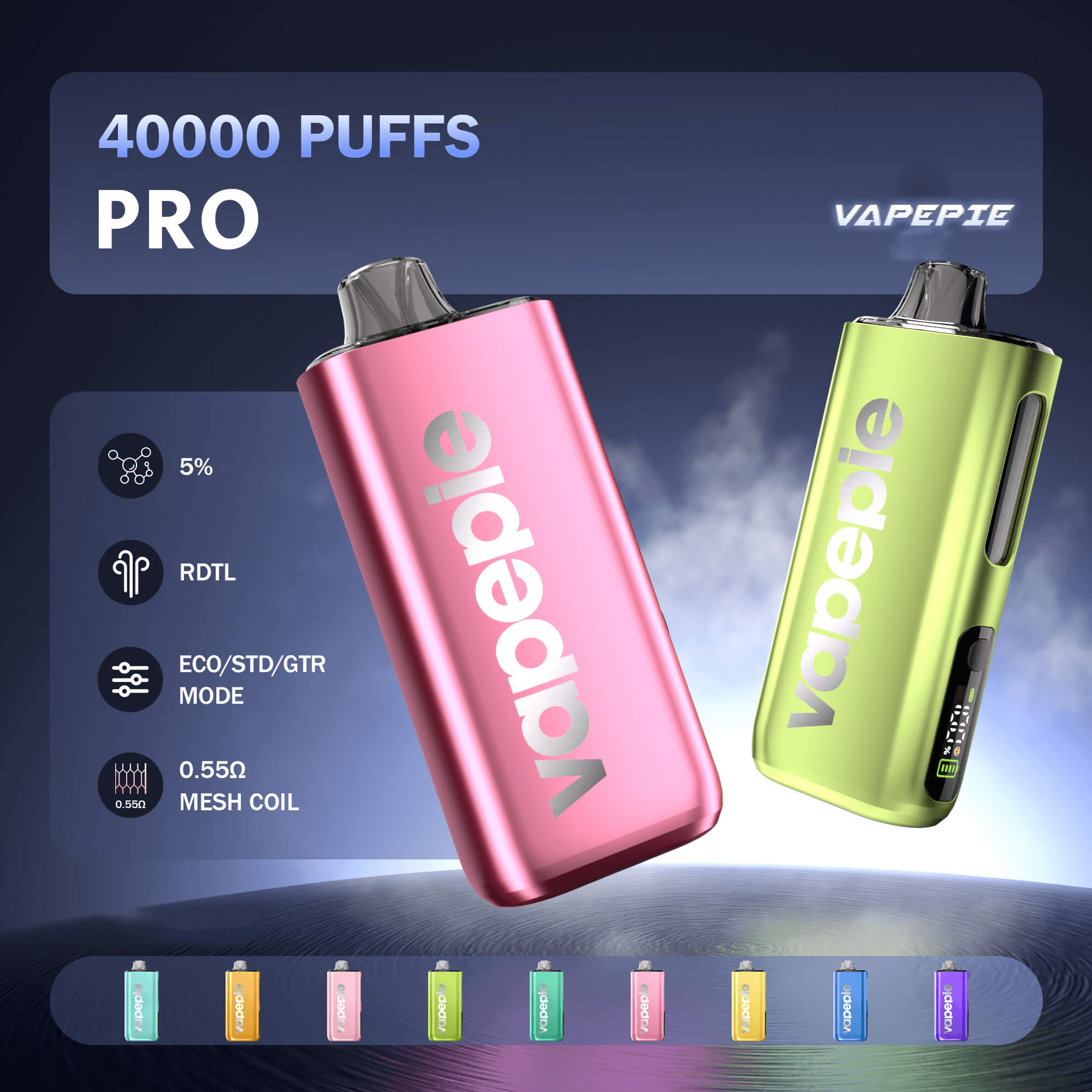 【More flavors】Vapepie 40000 ProO 40000 Puffs