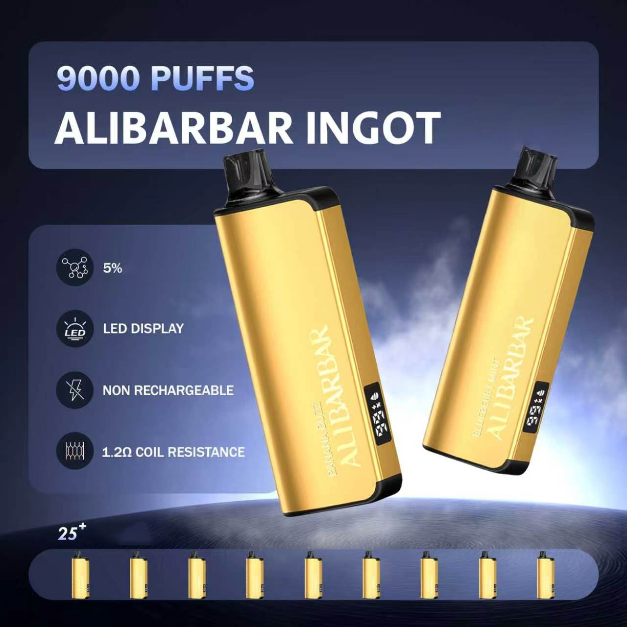 🏷️🏷️【On Sale | As low as AUD 35 each】ALIBARBAR INGOT 9000 Puffs Disposable Vape