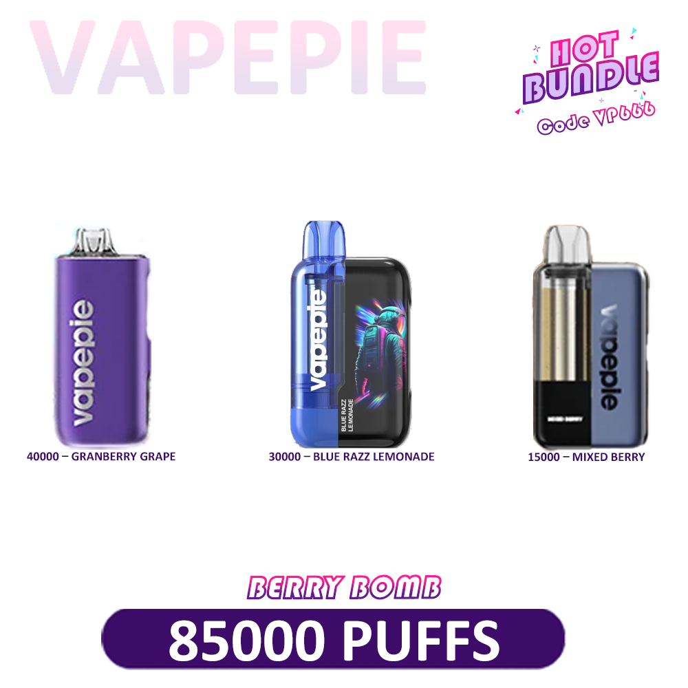 🔥VAPEPIE 3-Device Flavor Flight – Mixed Puff Levels