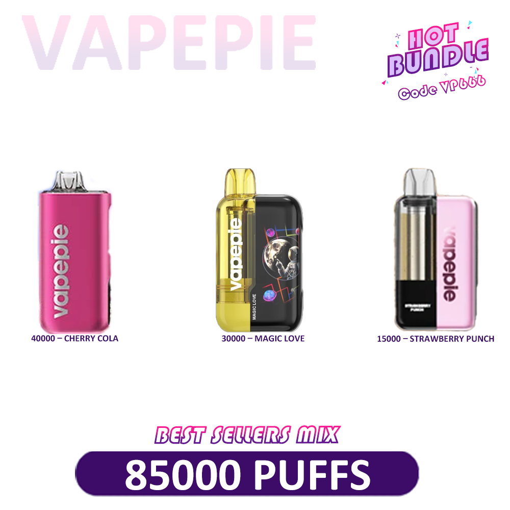 🔥VAPEPIE 3-Device Flavor Flight – Mixed Puff Levels