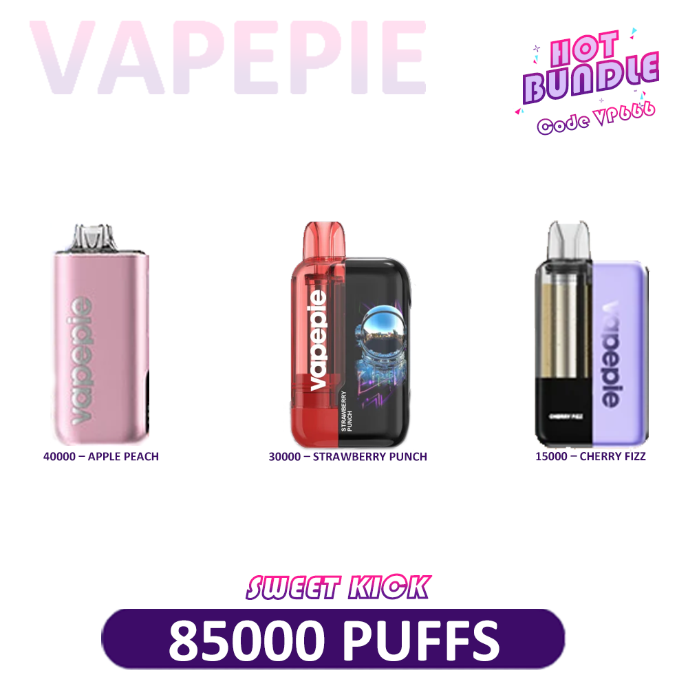🔥VAPEPIE 3-Device Flavor Flight – Mixed Puff Levels