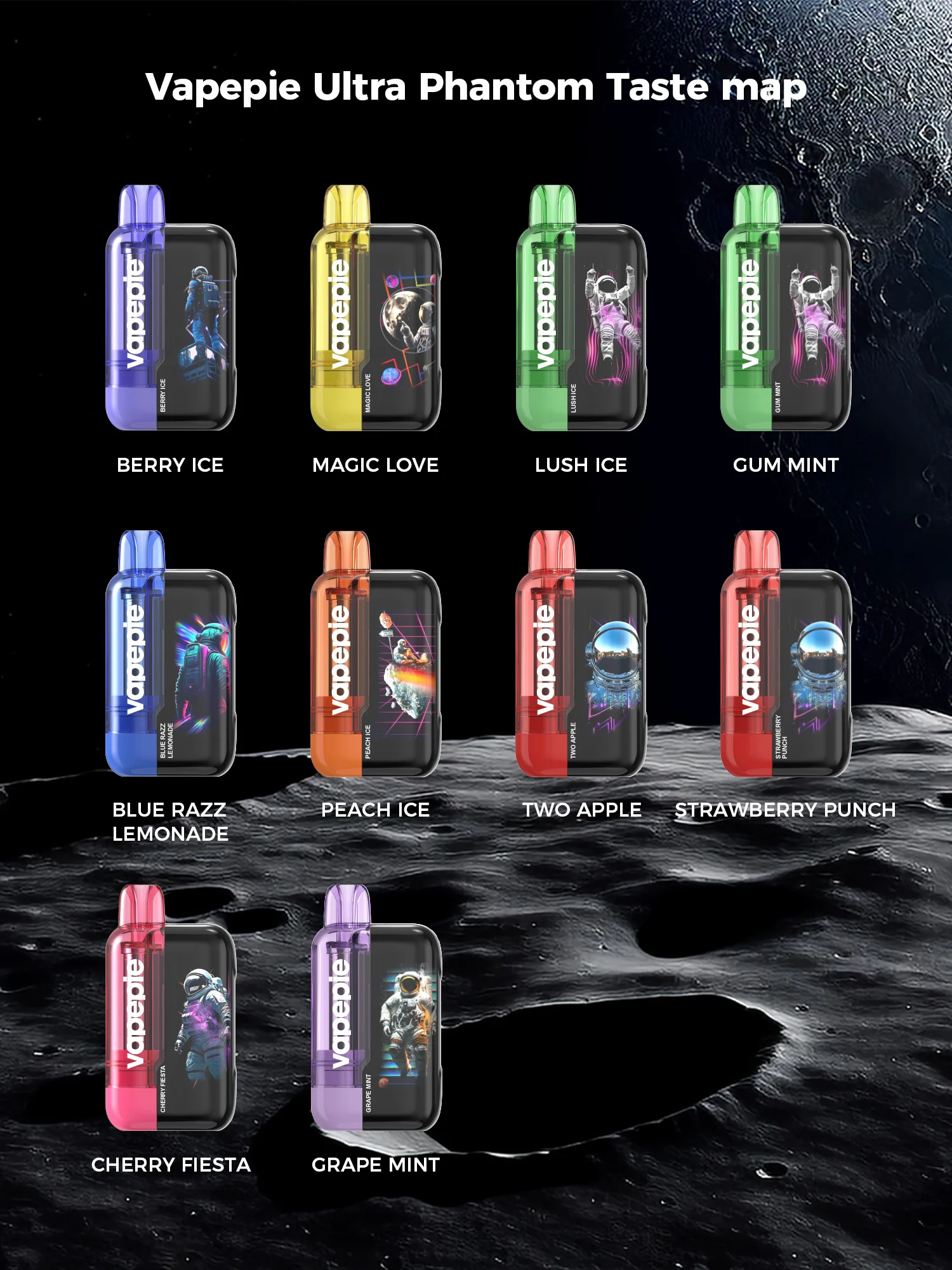 5 Vapepie Devices + 2 Bonus Vape