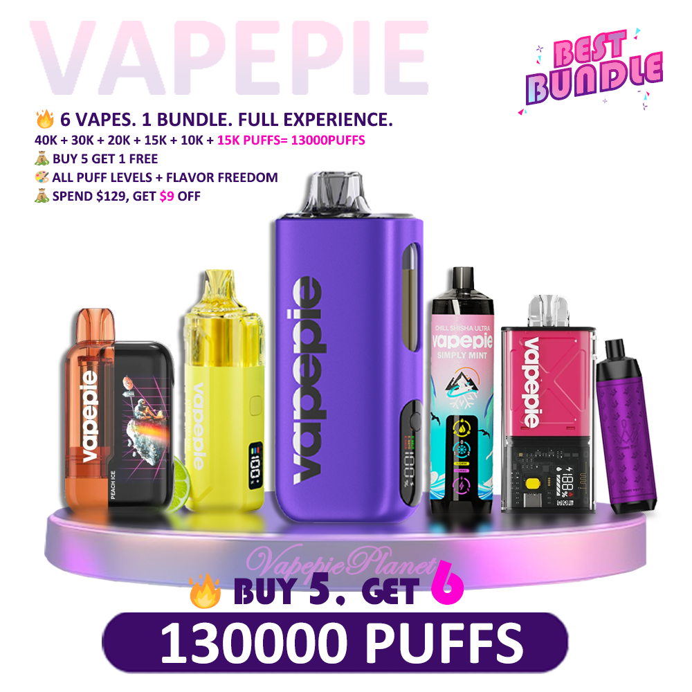 5 Vapepie Devices + 2 Bonus Vape