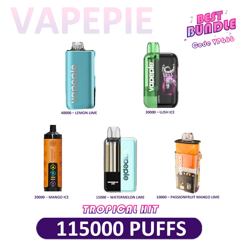 VAPEPIE 5-Device Power Pack – Mixed Puff Collection
