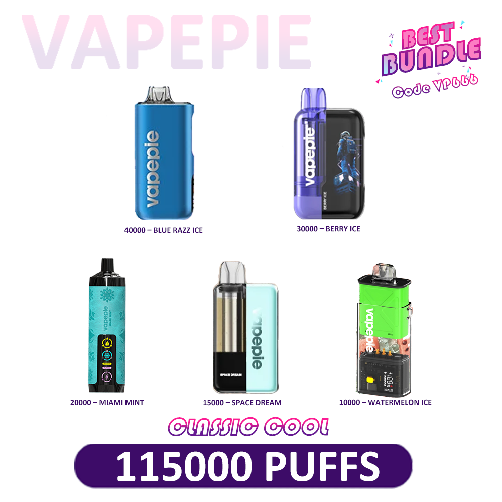 VAPEPIE 5-Device Power Pack – Mixed Puff Collection