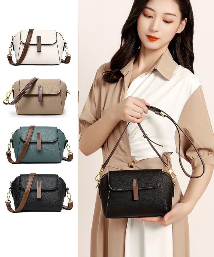 🎁WLight luxury soft leather trendy and versatile crossbody bag