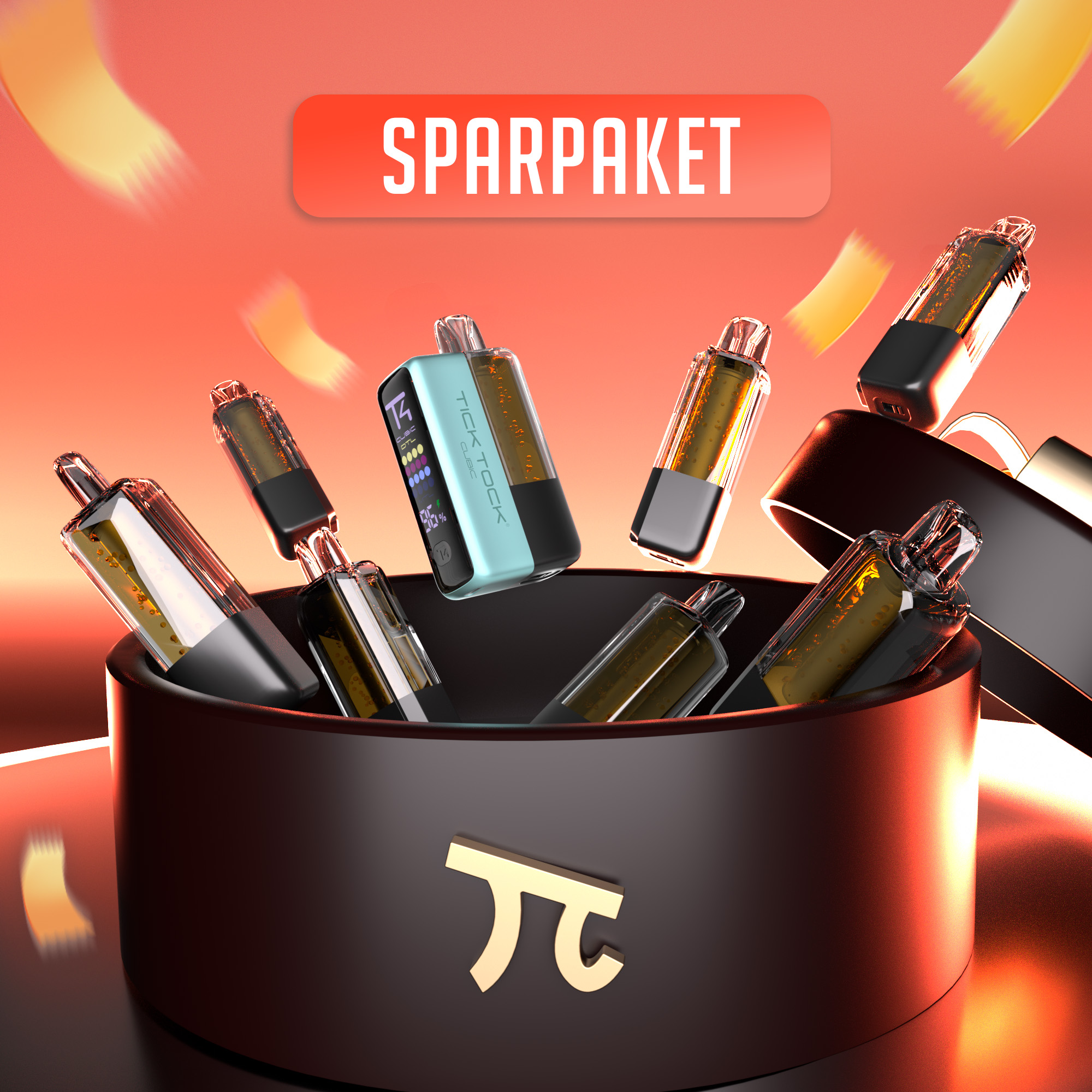 【8 Pods + 1 Ladetasche】Vapepie UltraXx TK Version DE / 15.000 Züge