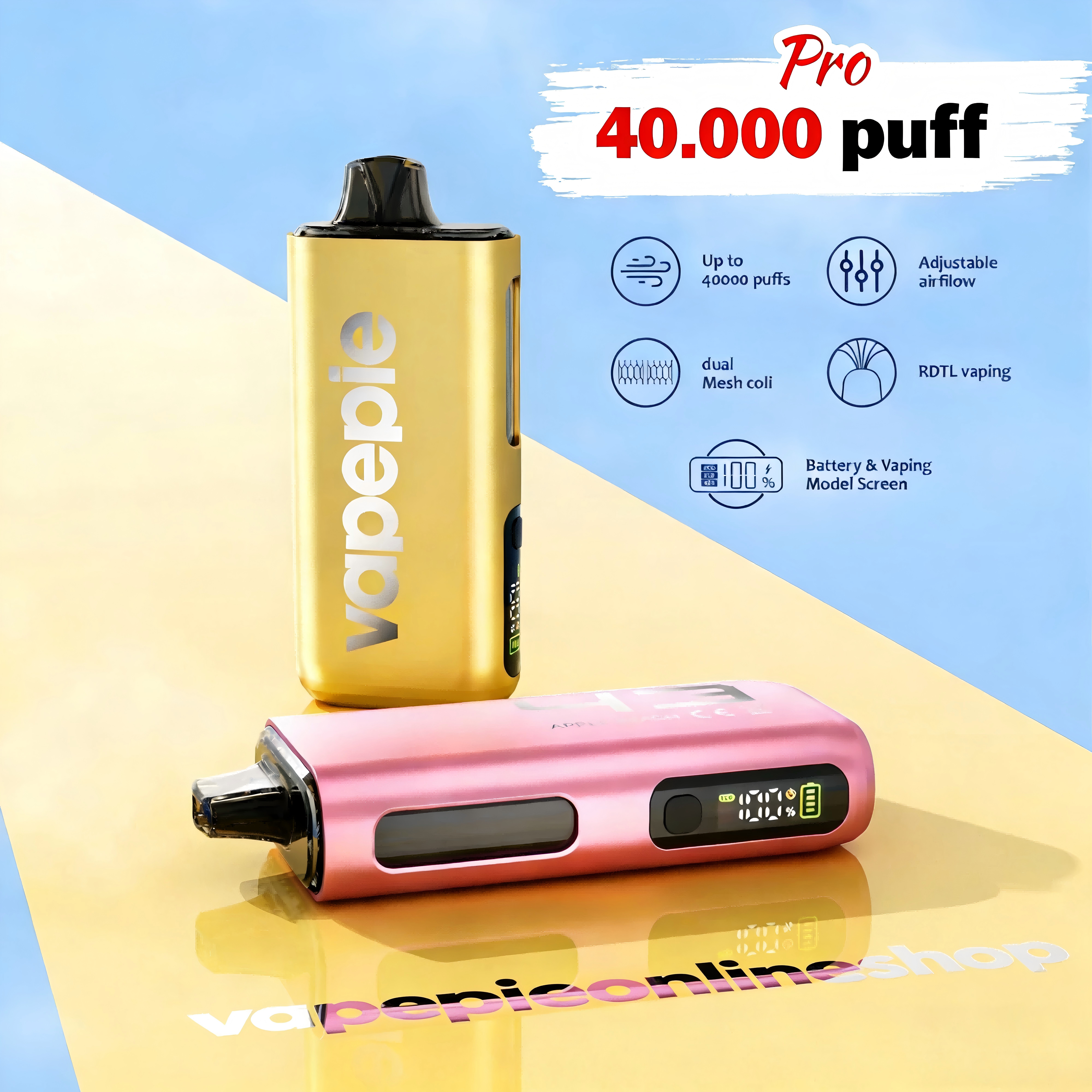 EU Neue Designs| VAPEPIE PRO 40000 puff