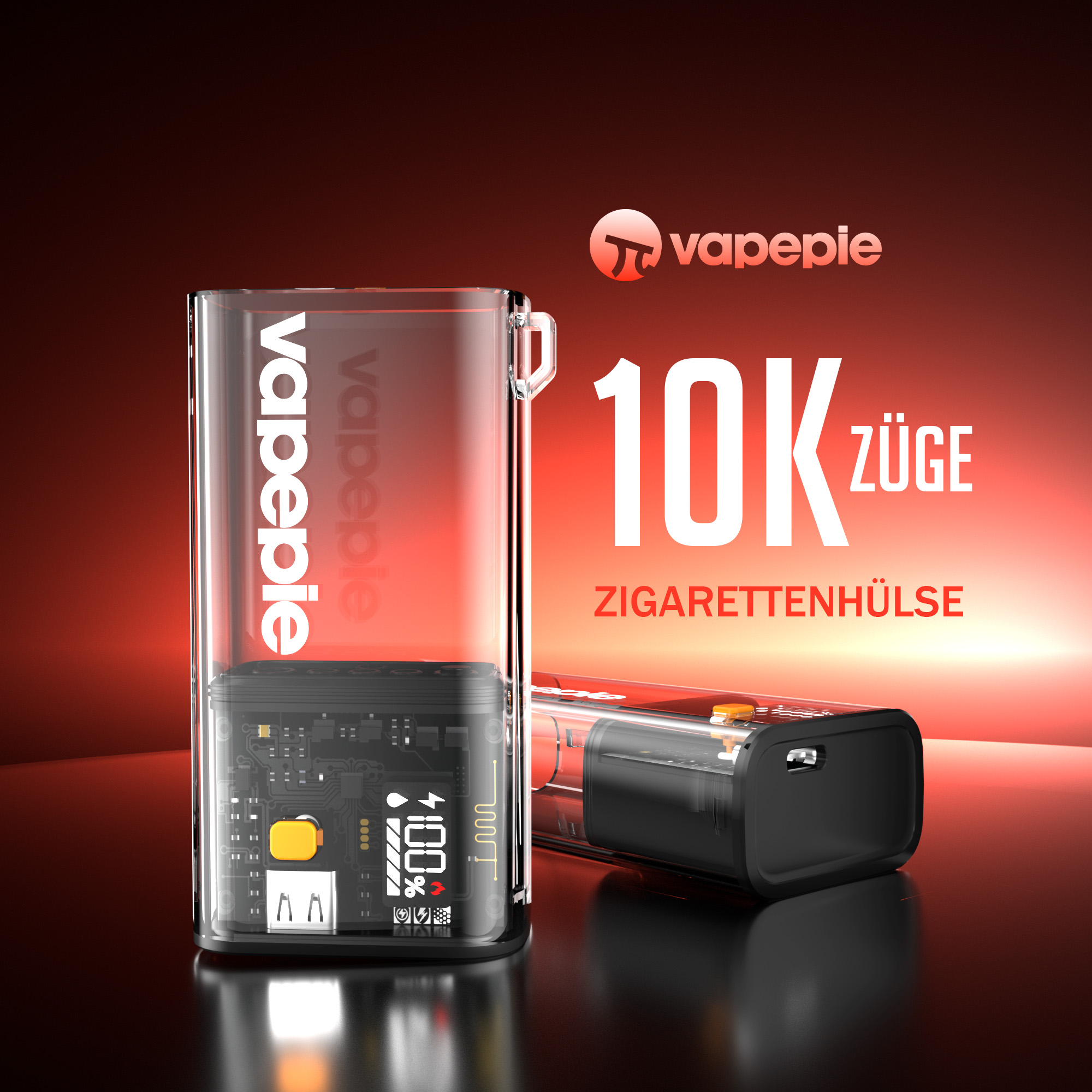 Vapepie FlexSwitch 10.000 Züge – Ladeetui