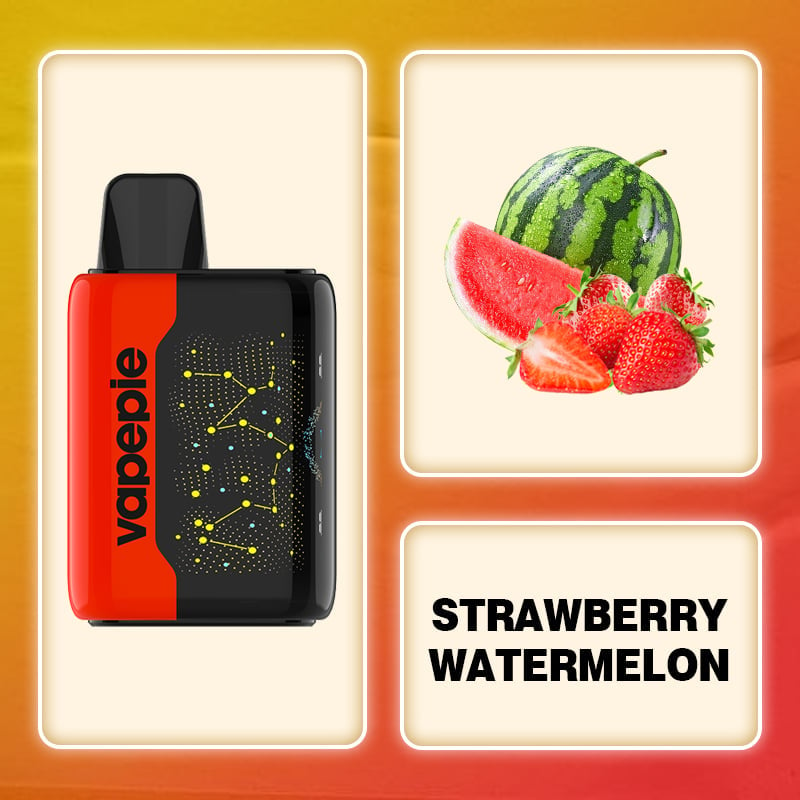 STRAWBERRY WATERMELON  & VAPEPIE 25000 PUFFS - Star Sky Curved Screen