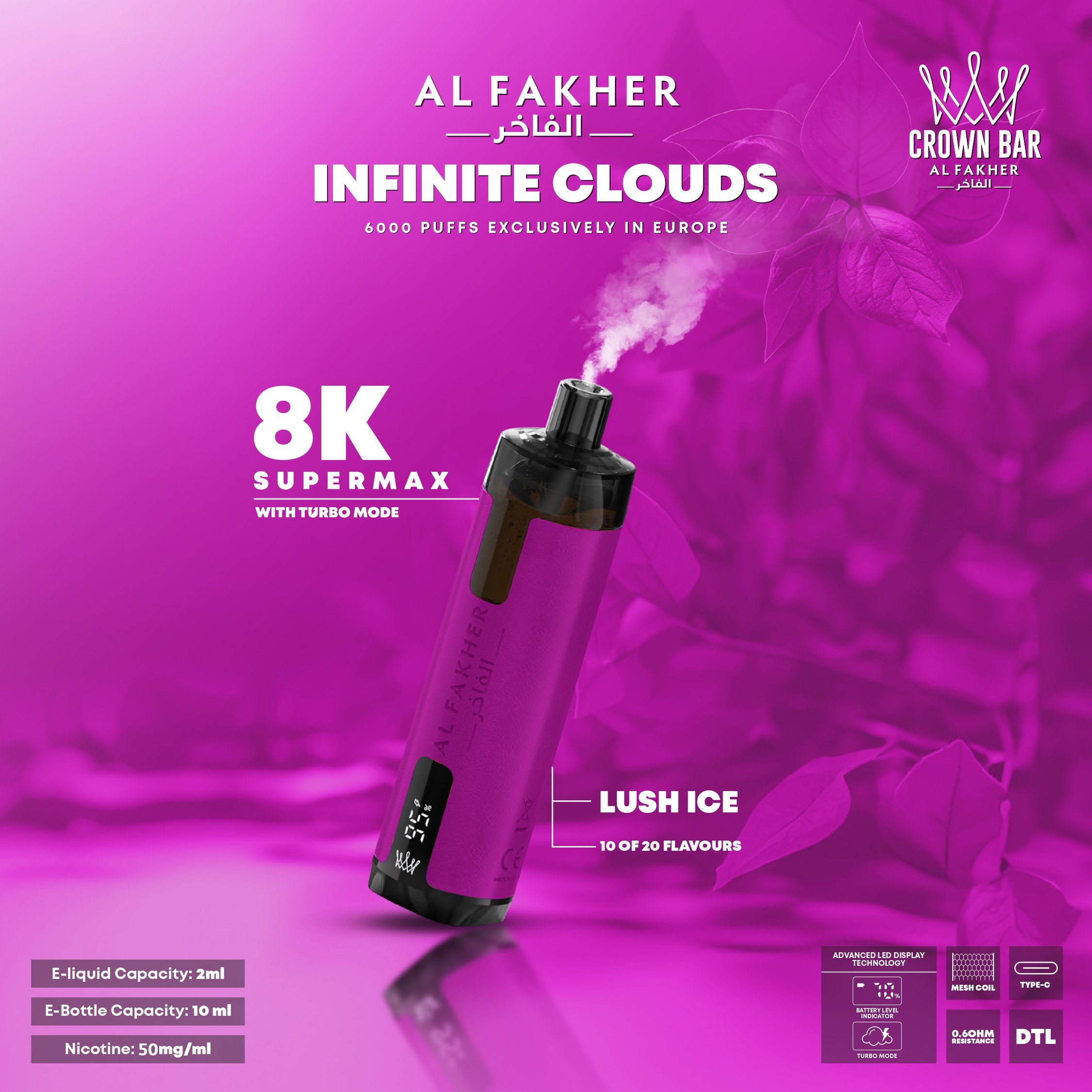 AL FAKHER 8000-Lush Ice