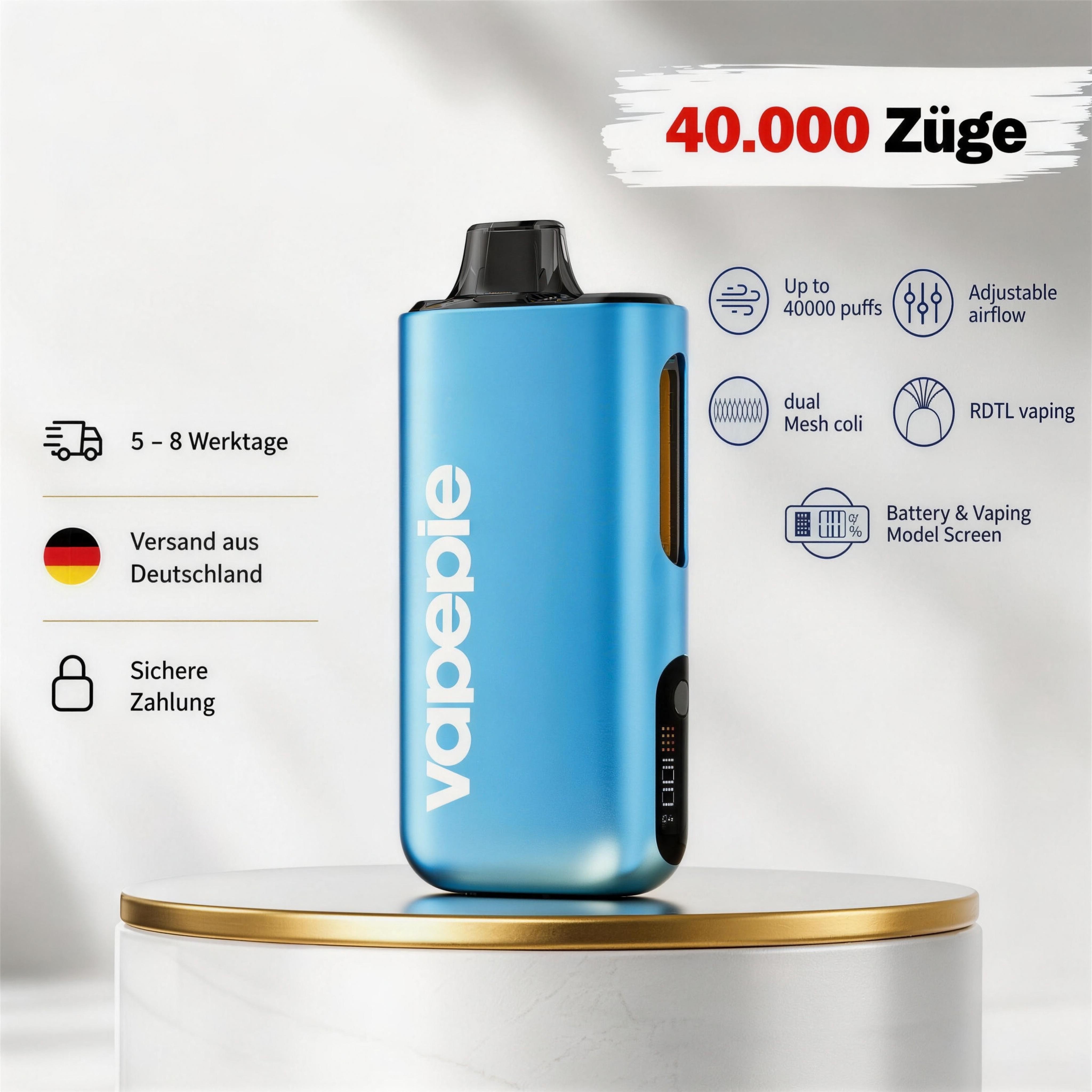 Vapepie Max 40.000 Züge