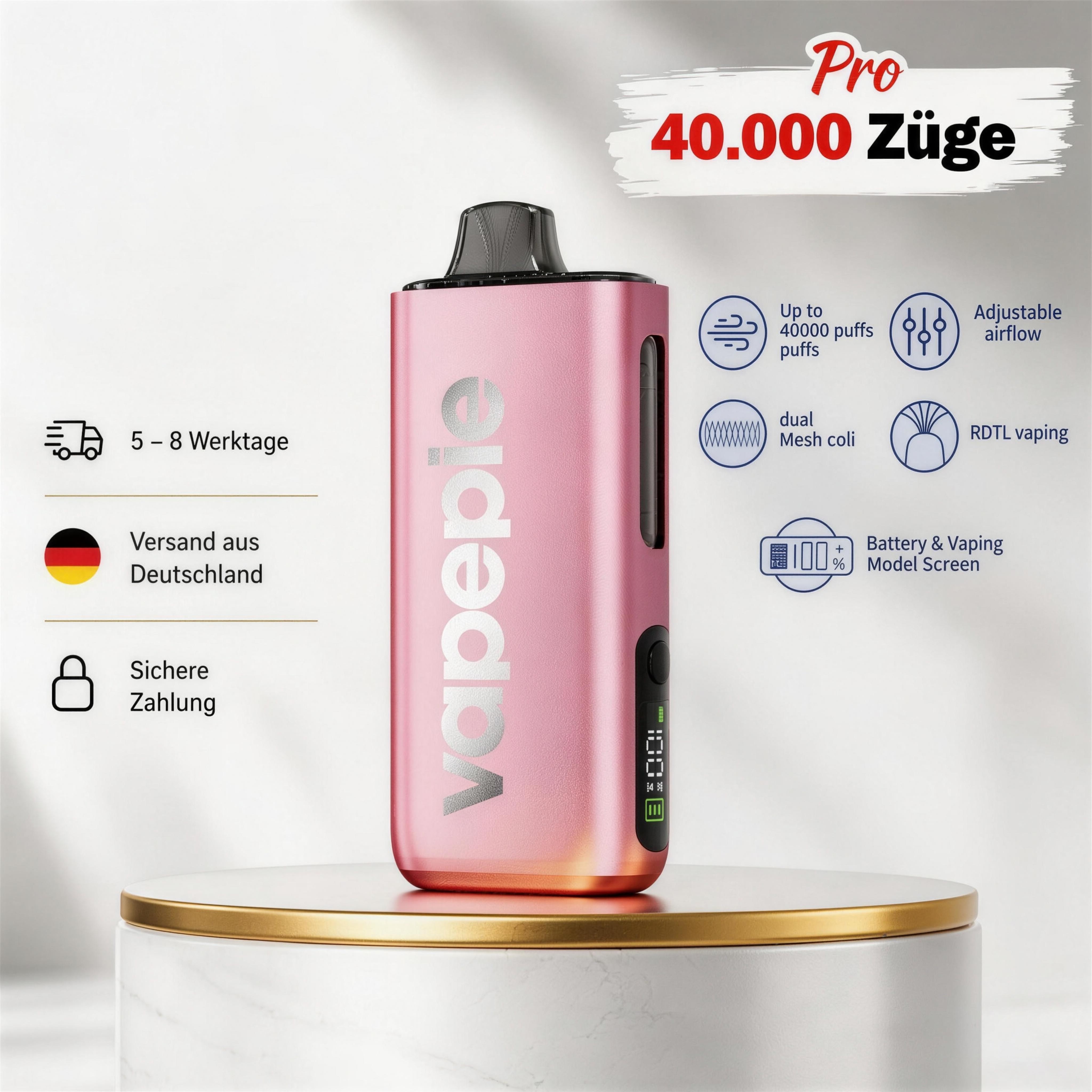 Vapepie Pro 40.000 Züge