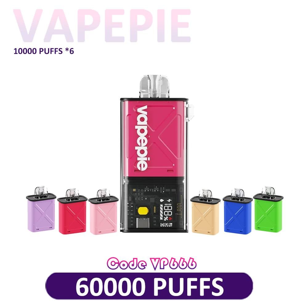 【Pod-Kit Sparpaket】Vapepie FlexSwitch 6-in-1-Pod-System 60.000 Puffs – Günstiges Pod-Kit mit vielen Optionen
