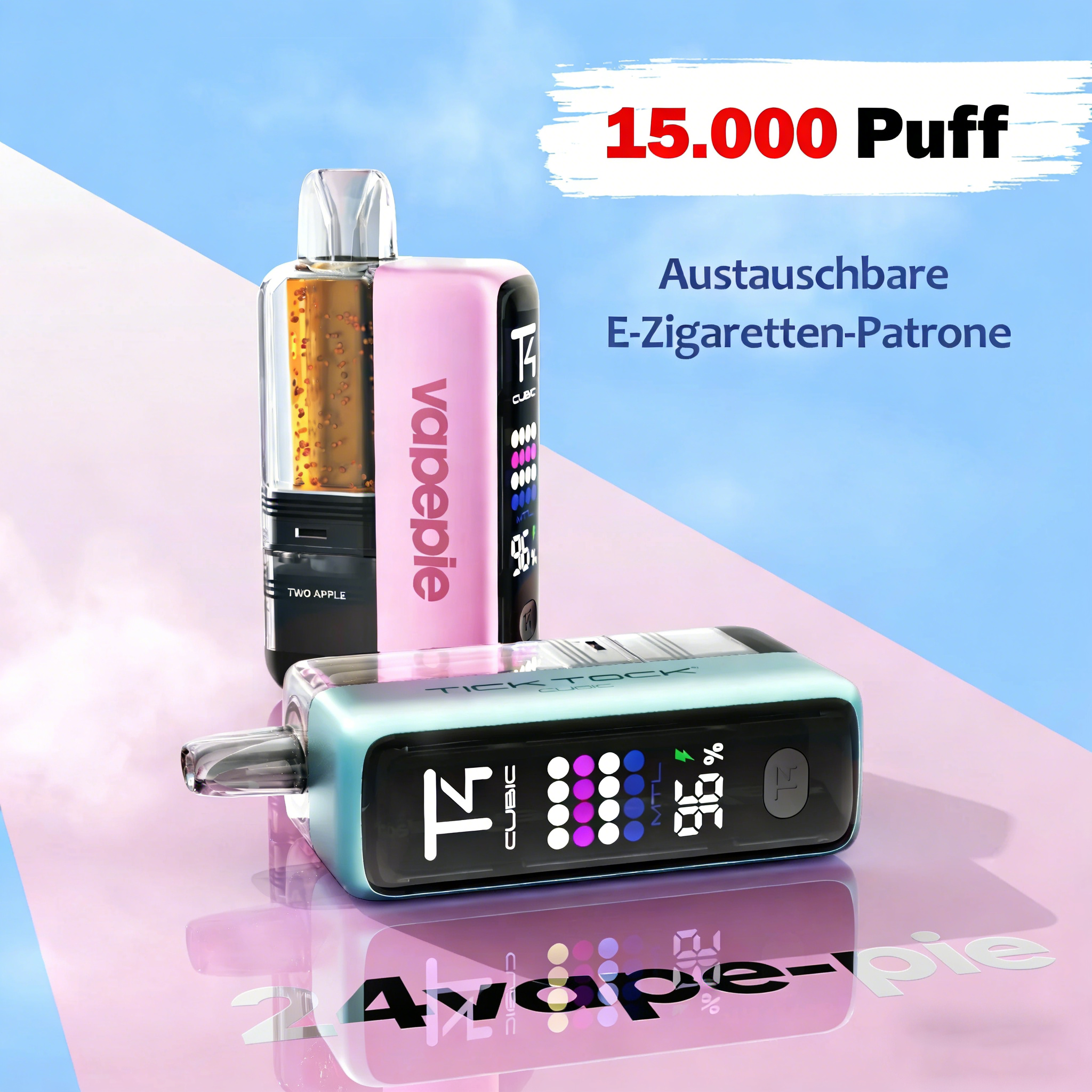 us Vapepie Ultra X x TK Edition 15000 Puff Disposable Vape · Refillable Pod