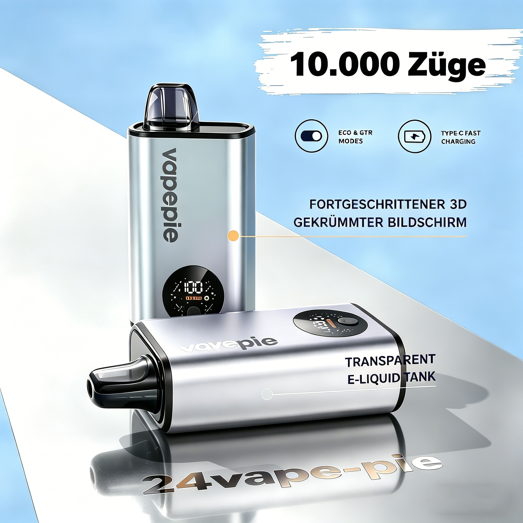 PowerYLVapepie FlexSwitch 10.000 Züge – Einweg-E-Zigarette | 5 neue Farben