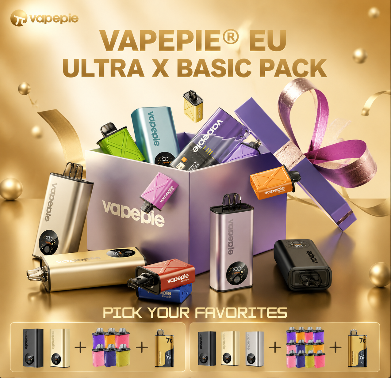 VAPEPIE Neu eingetroffene Puff-Bundle-Serie – 110K & 170K Puff All-in-One-Kits